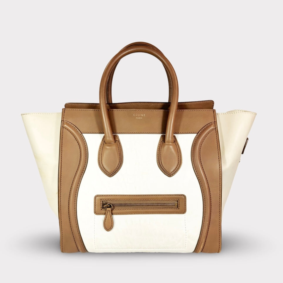 Celine Calfskin Tri Color Mini Luggage