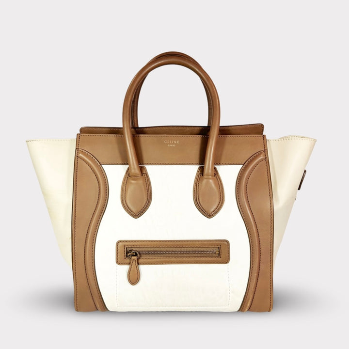 Celine Calfskin Tri Color Mini Luggage