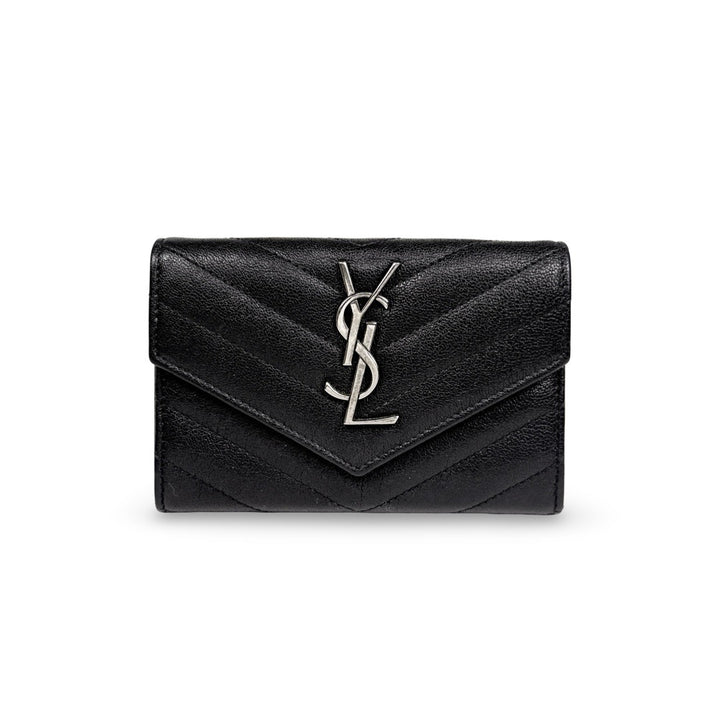 Saint Laurent Grain De Poudre Matelasse Envelope Wallet