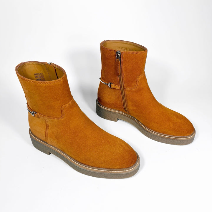 Gucci Suede Horsebit Ankle Boot - Women’s 6.5