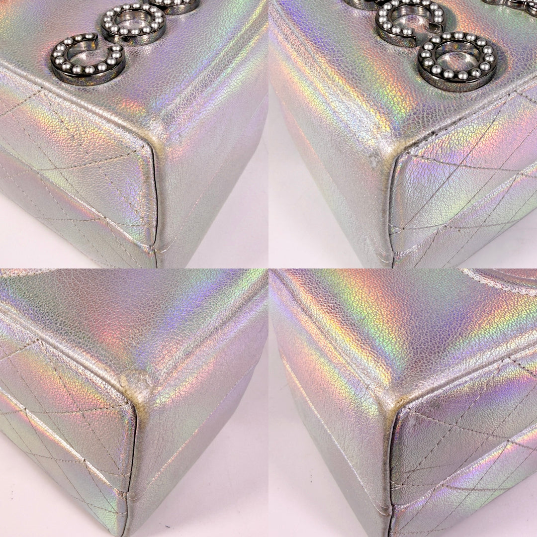 Chanel Iridescent Goatskin Lait De Coco Milk Carton Bag