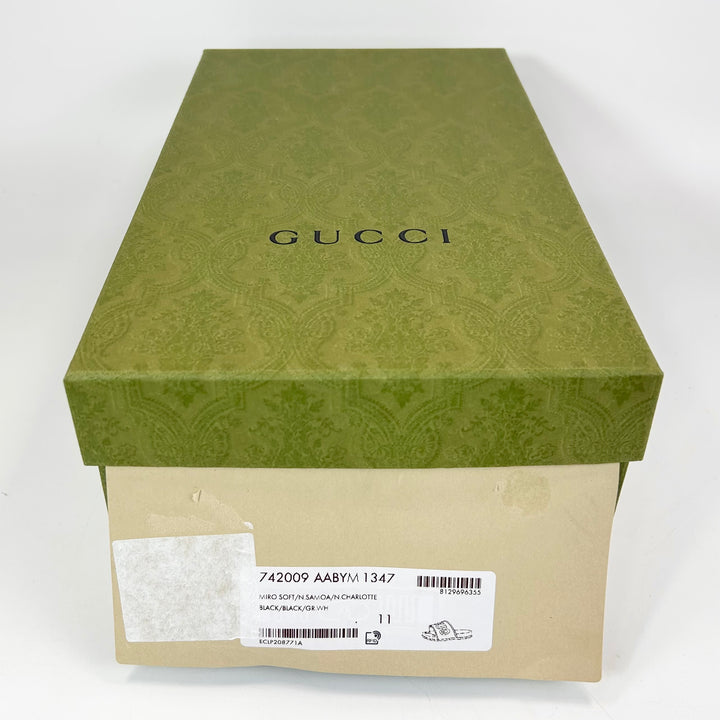 Gucci Sideline Leather Logo Slide - Men’s 11.5