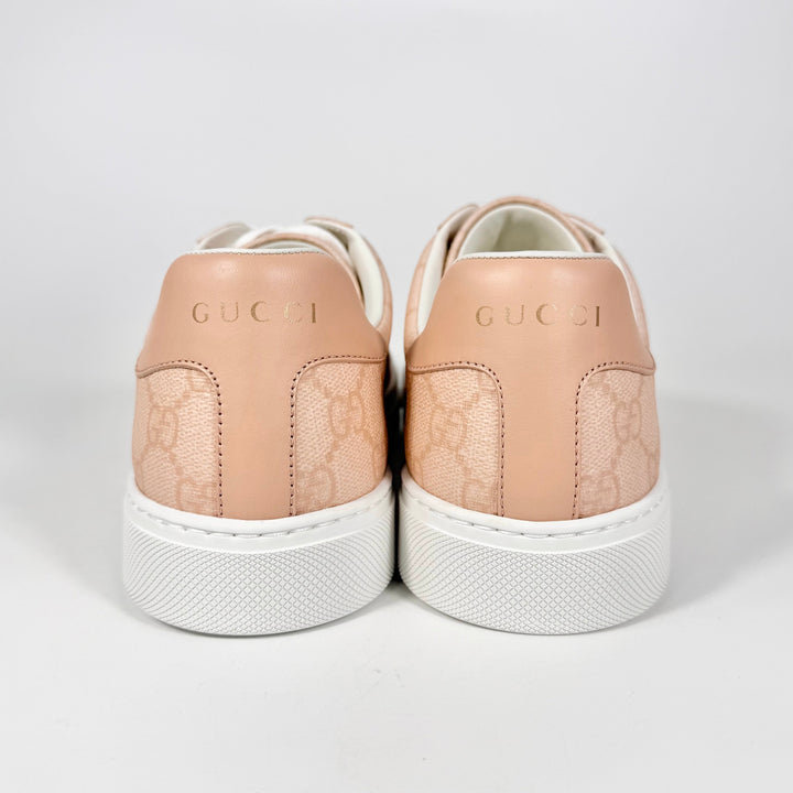 Gucci Pink GG Supreme Ace Sneaker - Women’s 7.5