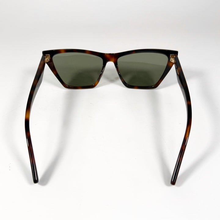 Saint Laurent Tortoise Logo Sunglasses SL M103