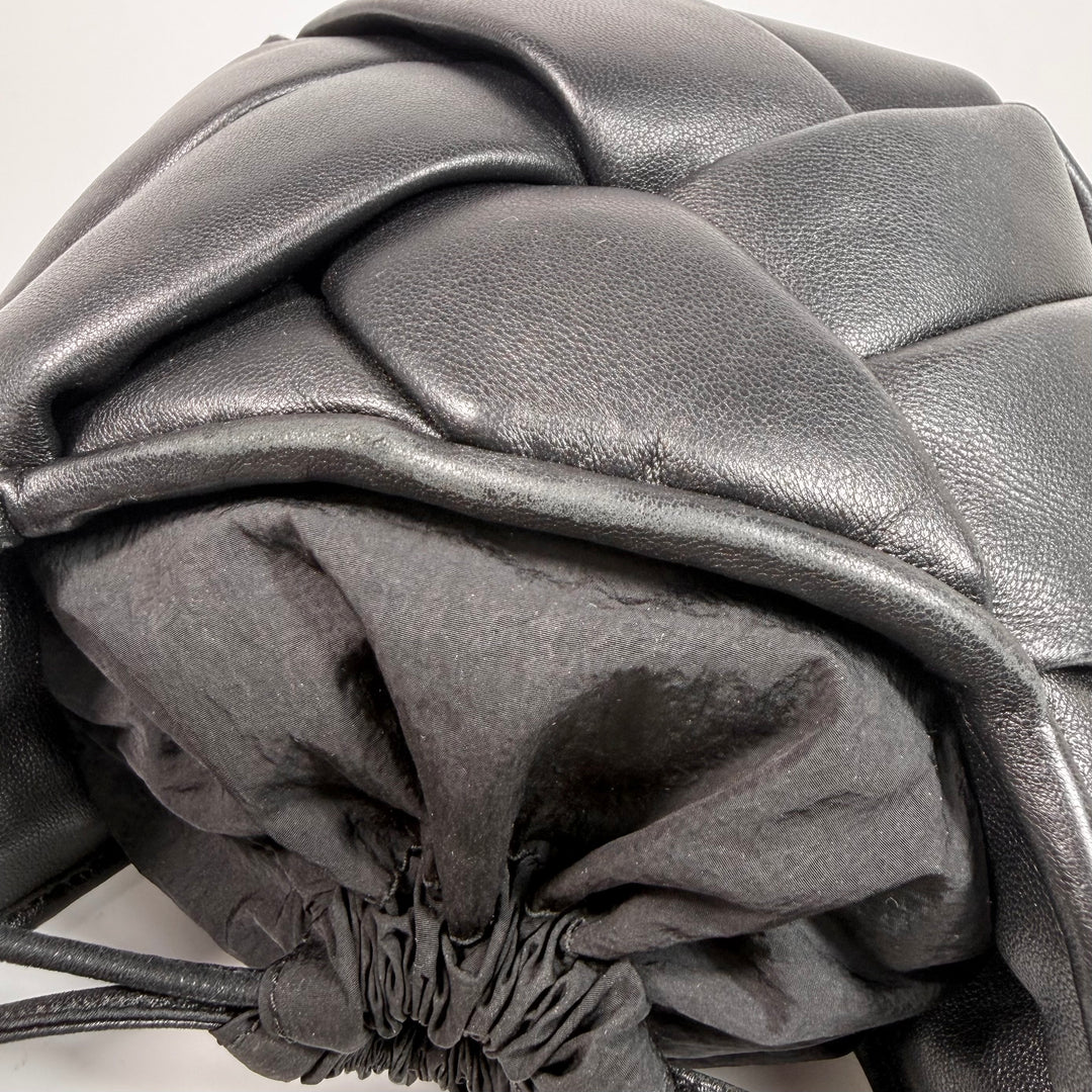 Bottega Veneta Lambskin Intreccio Small Helmet Bag