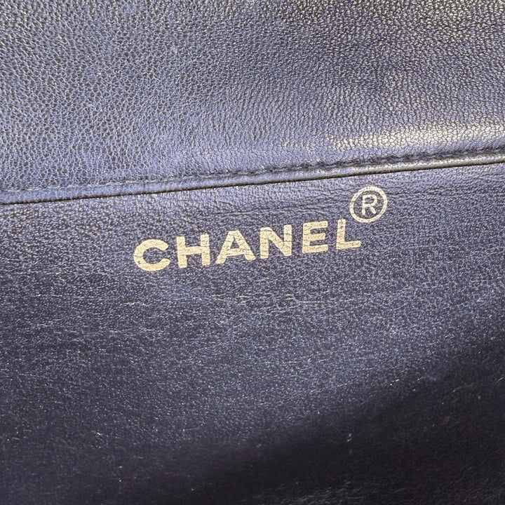Chanel Vintage 24k Gold Hardware Double Sided Flap Bag