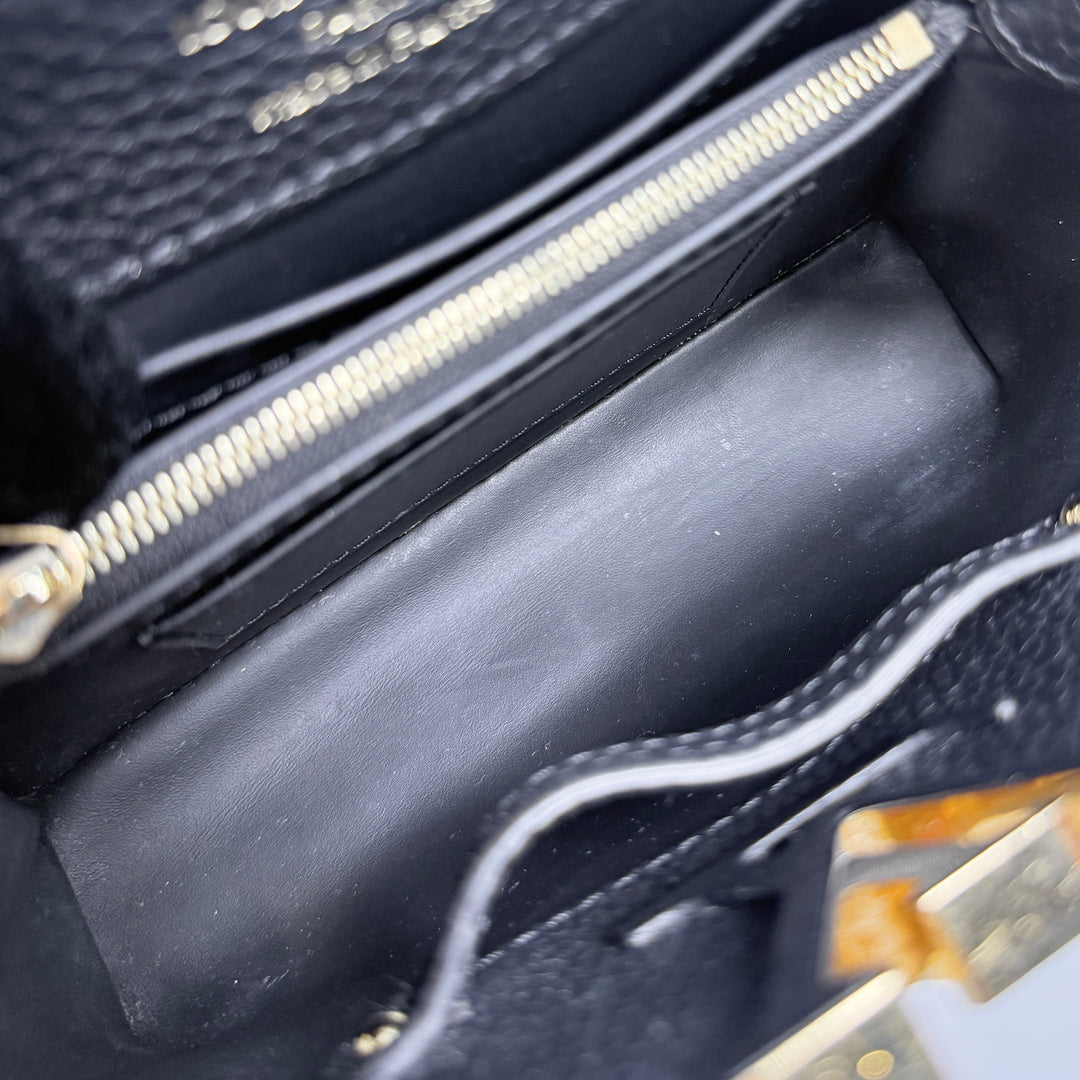 Louis Vuitton Black Taurillon My Capucines