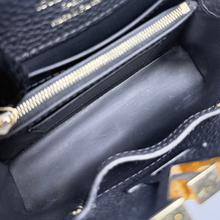 Louis Vuitton Black Taurillon My Capucines