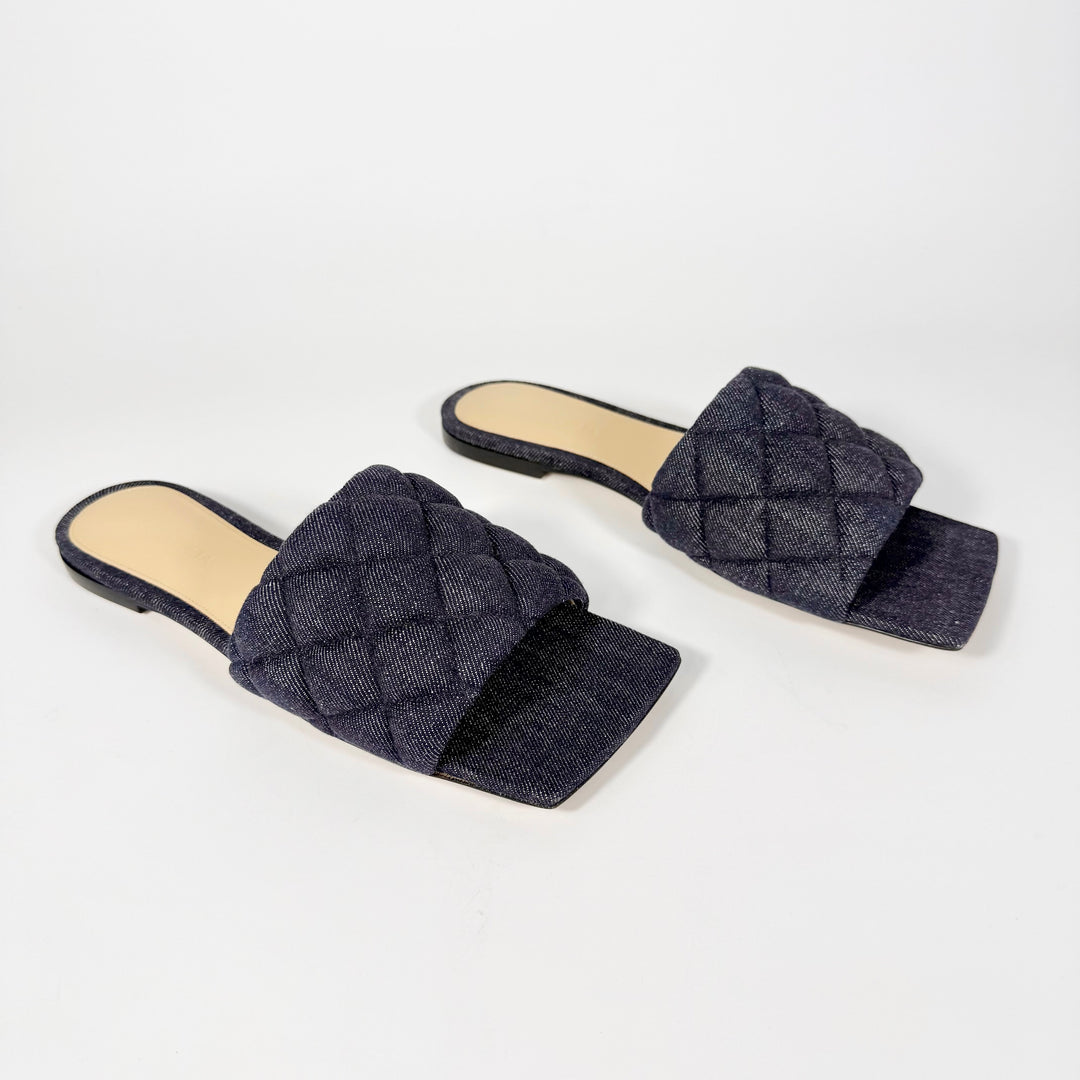 Bottega Veneta Padded Denim Flat Sandal - Women’s 6.5