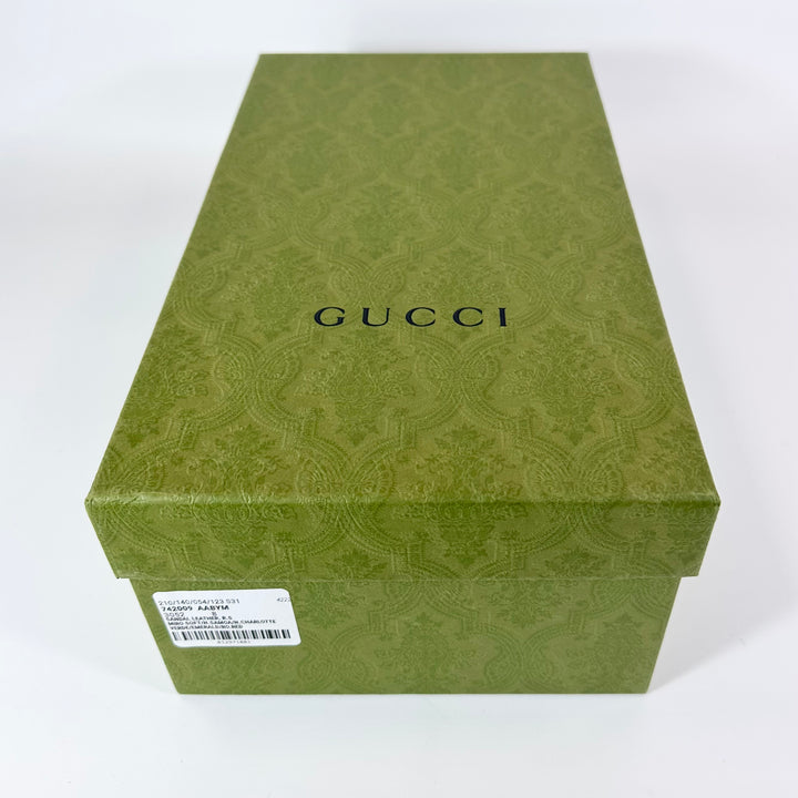 Gucci Sideline Leather Logo Slide  - Men’s 8.5