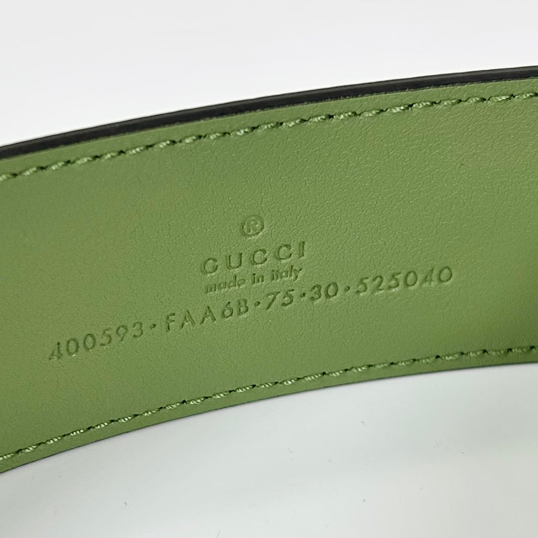 Gucci GG Marmont Monogram Belt Green 75 30