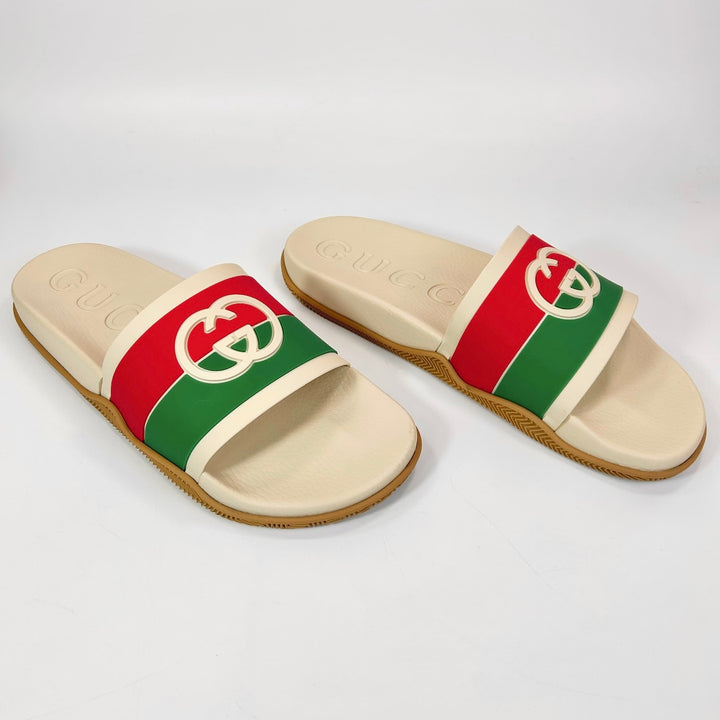 Gucci Interlocking G Rubber Slide Sandal - Women’s 8