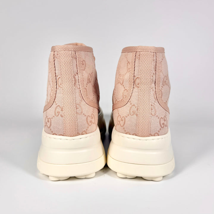 Gucci Canvas GG Supreme High Top Sneaker - Women’s 7.5