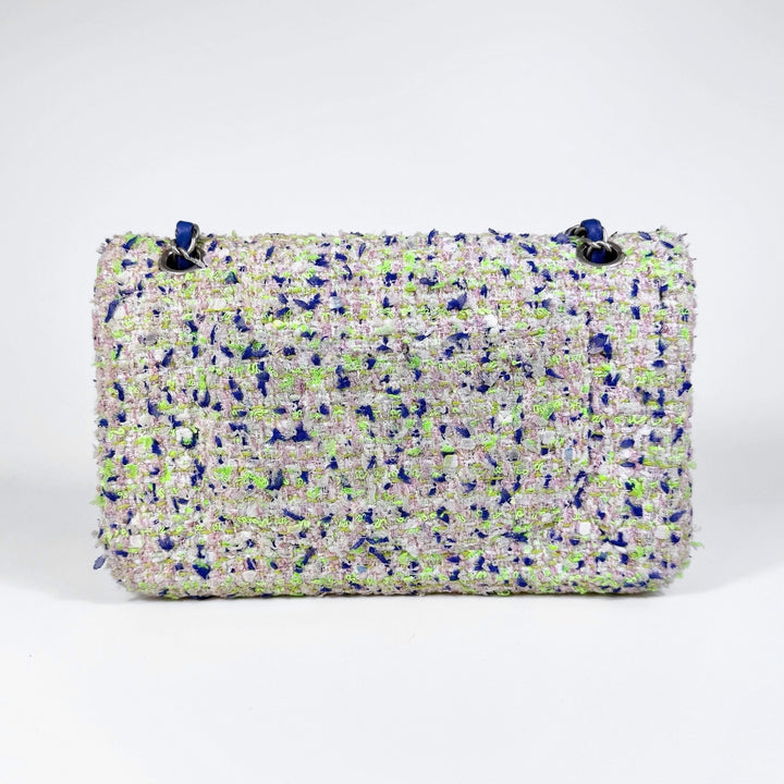 Chanel Quilted Tweed Medium Double Flap Bag