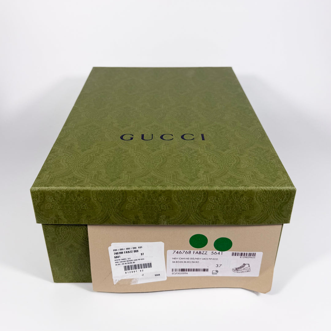 Gucci Canvas GG Supreme High Top Sneaker - Women’s 7