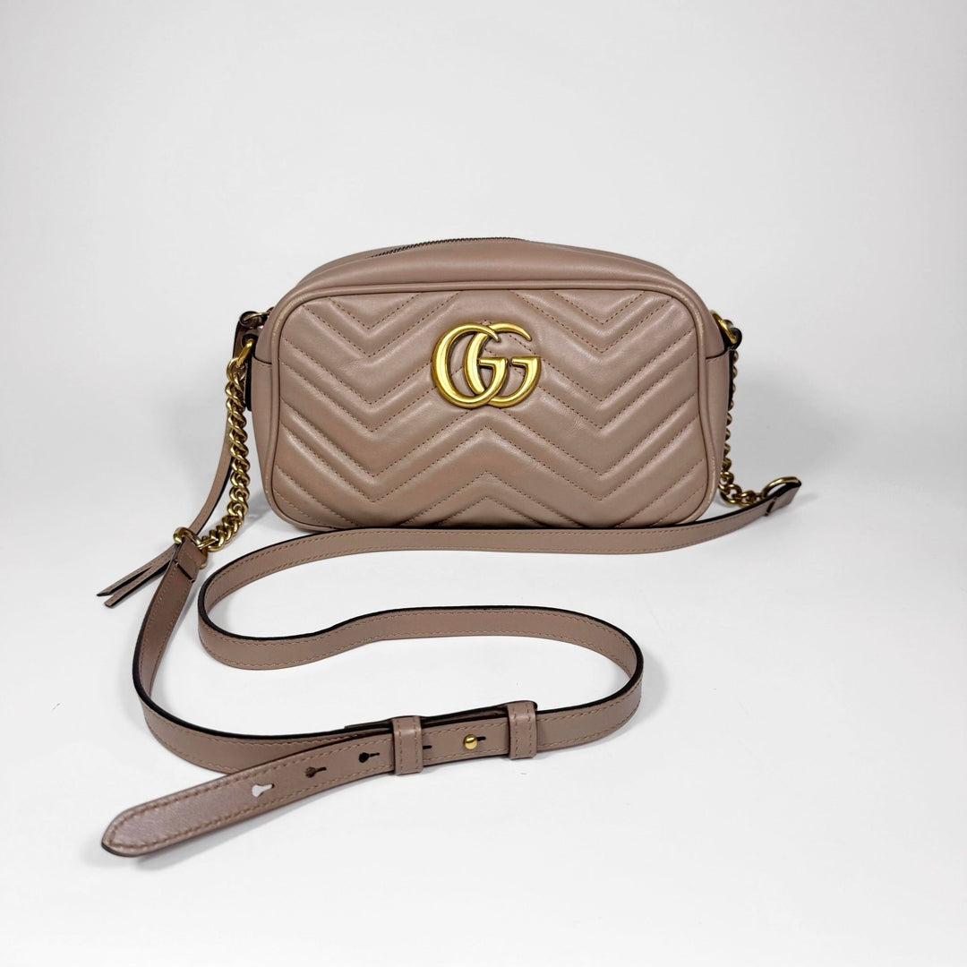 Gucci Matelasse Calfskin Small Marmont Camera Bag