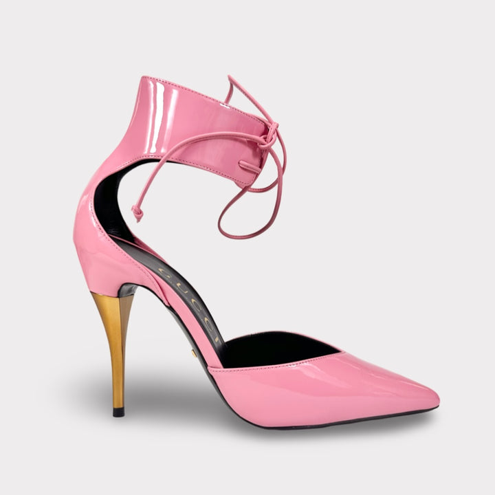 Gucci Priscilla 105mm Patent Leather Pump Heel - Women’s 8.5