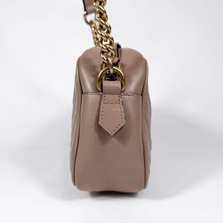 Gucci Matelasse Calfskin Small Marmont Camera Bag