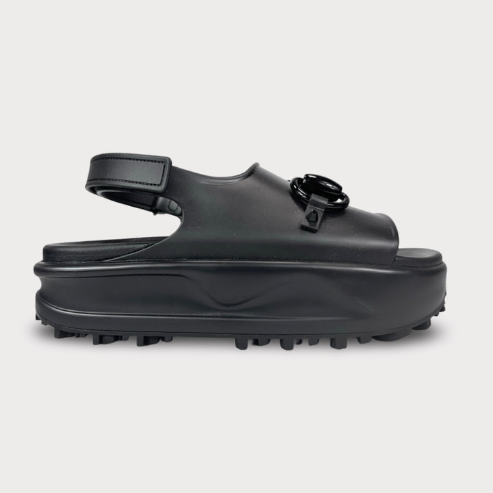 Gucci Horsebit Flatform Rubber Sandal - Women’s 9