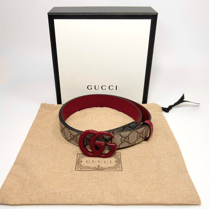 Gucci GG Marmont Monogram Thin Belt 70 28