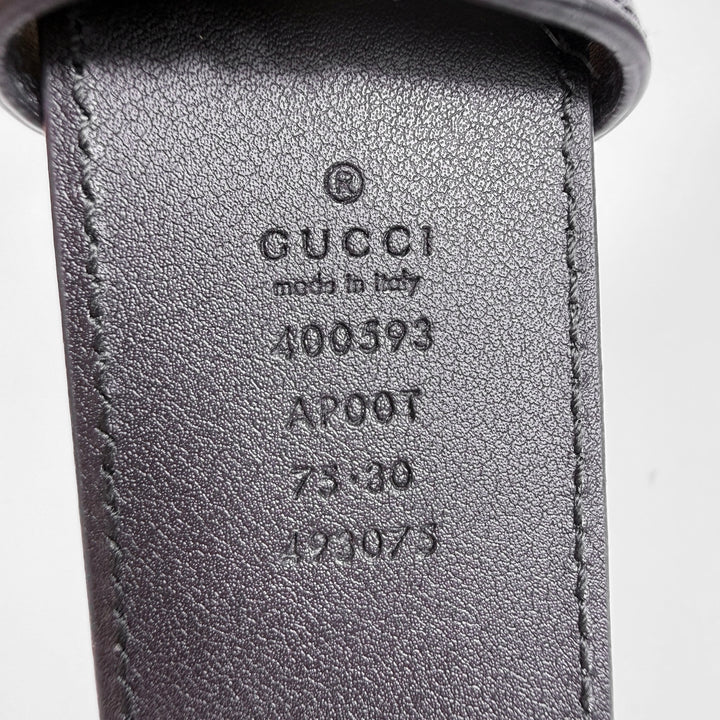 Gucci GG Marmont Smooth Leather Belt 75 30