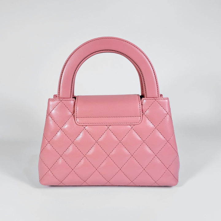 Chanel Quilted Aged Calfskin Mini Kelly Shopper