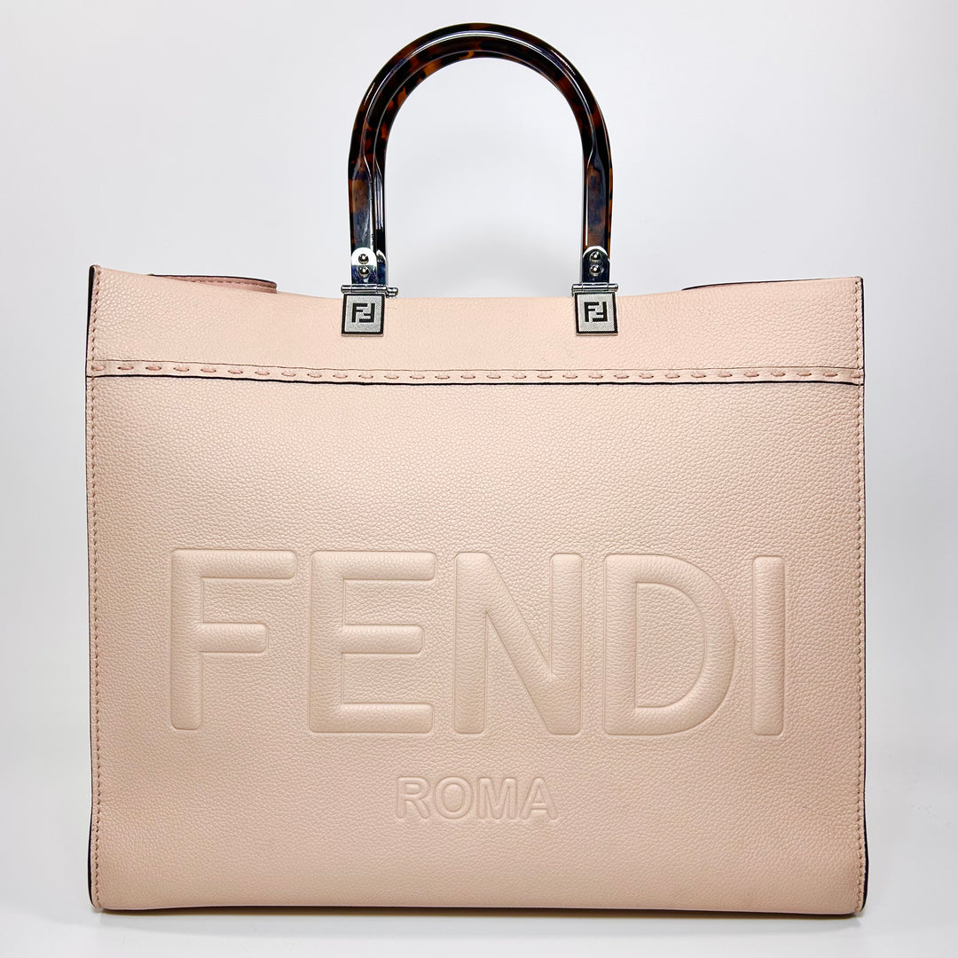 Fendi Full Grain Leather Medium Sunshine Tote