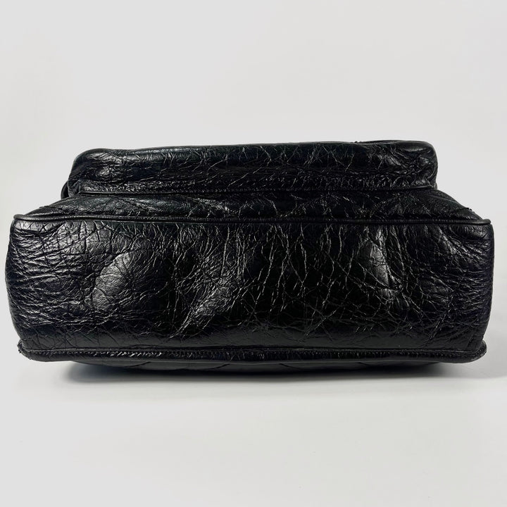 Saint Laurent Crinkled Calfskin Large Niki Shoulder Bag