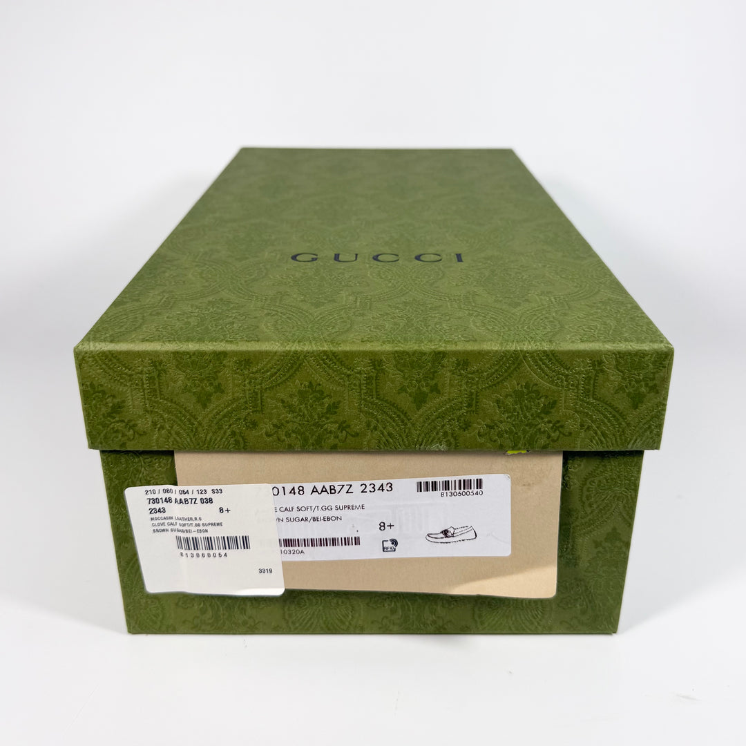 Gucci GG Supreme Leather Driver Loafer - Men’s 9