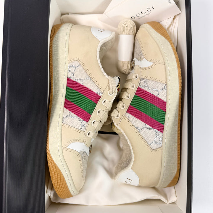 Gucci Metallic GG Screener Sneaker - Women’s 6