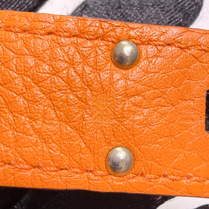 Hermès Jypsiere 34 Clemence Orange Jaune