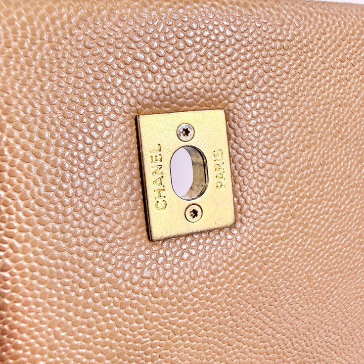 Chanel Quilted Caviar Never Ending Chain Flap Bag