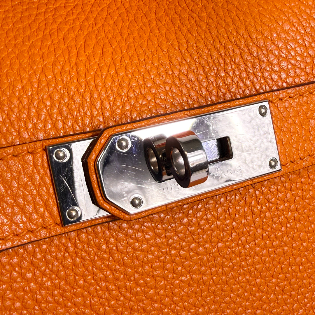 Hermès Jypsiere 34 Clemence Orange Jaune