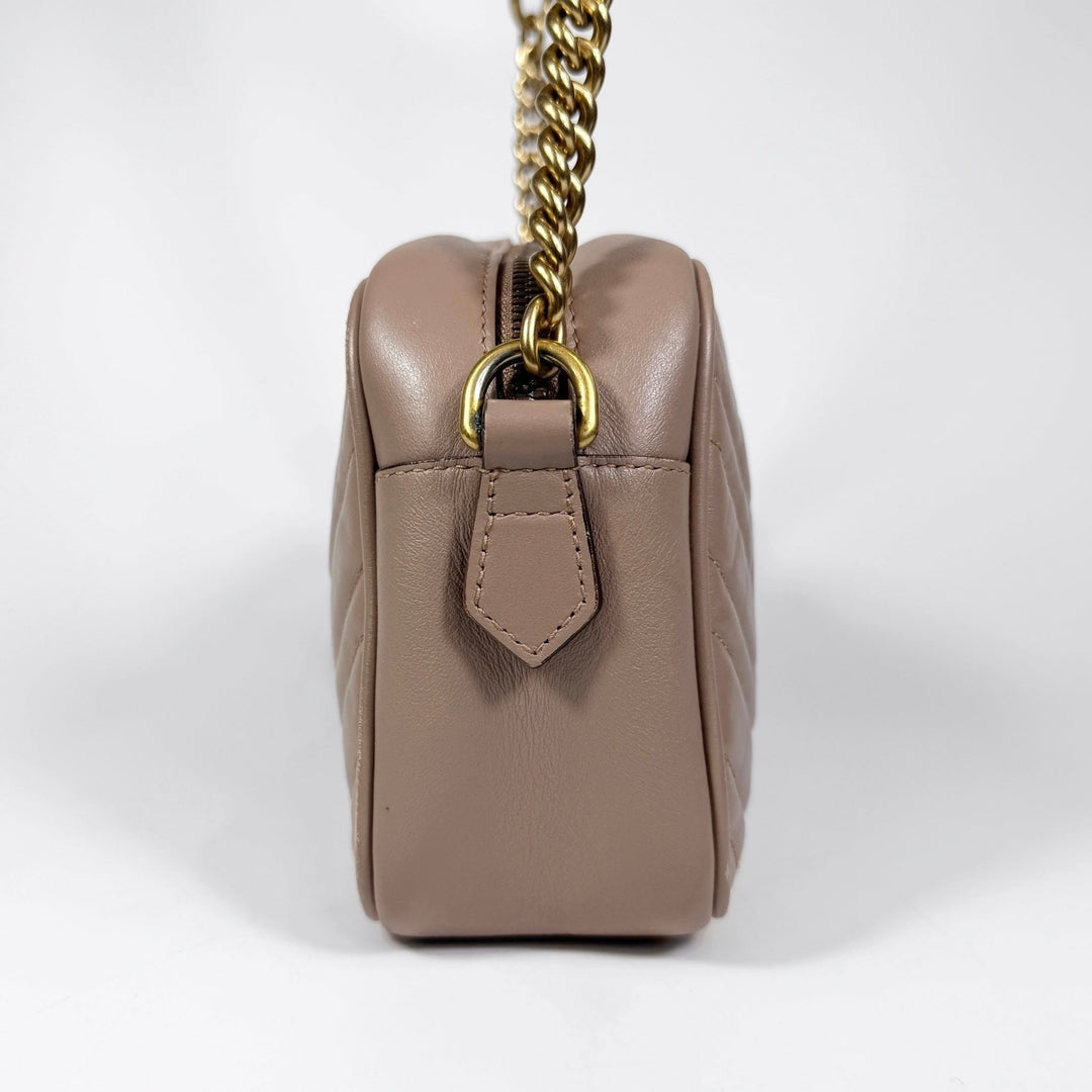 Gucci Matelasse Calfskin Small Marmont Camera Bag