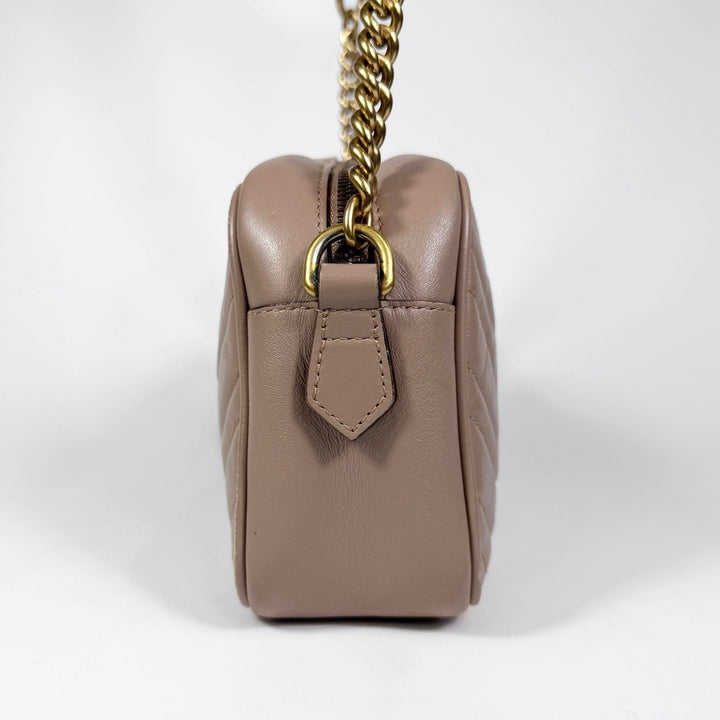 Gucci Matelasse Calfskin Small Marmont Camera Bag