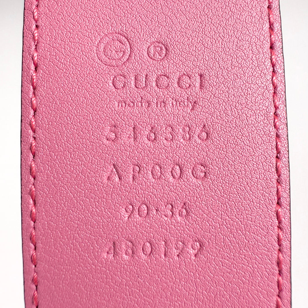 Gucci Interlocking G Smooth Leather Belt 90 36
