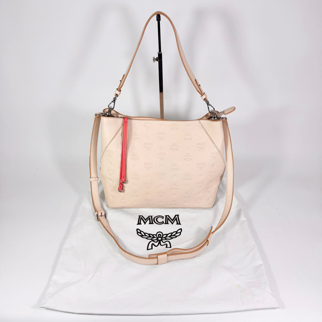 MCM Monogram Leather Klara Hobo Bag