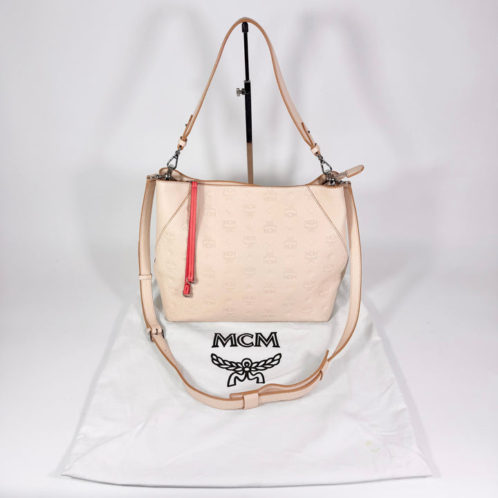 MCM Monogram Leather Klara Hobo Bag