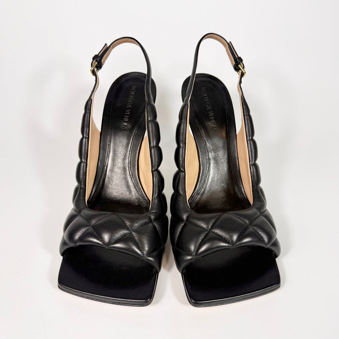 Bottega Veneta Padded Square Toe Slingback Heel - Women’s 8.5