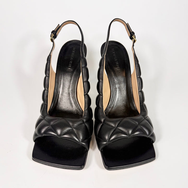 Bottega Veneta Padded Square Toe Slingback Heel - Women’s 8.5