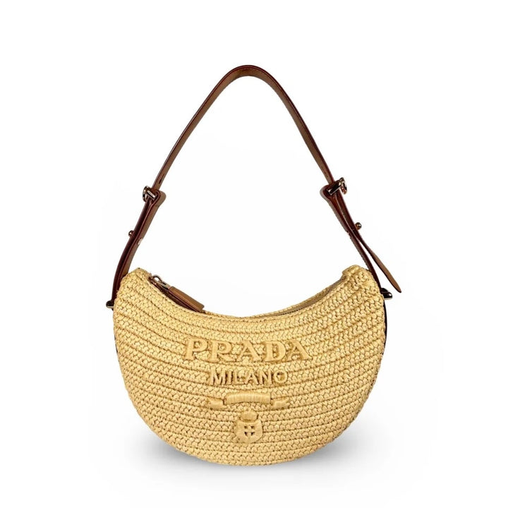 Prada Crochet Arqué Shoulder Bag