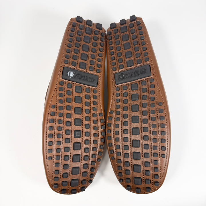 Gucci GG Supreme Leather Driver Loafer - Men’s 9