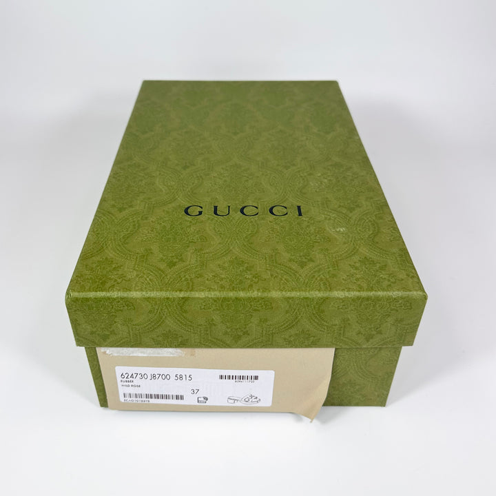 Gucci Rubber Logo Block Sandal - Women’s 7