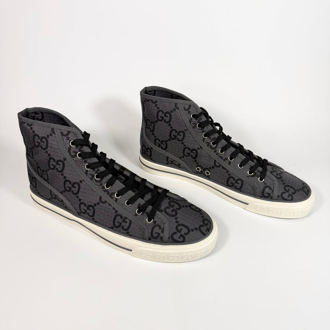 Gucci Maxi GG 1977 Tennis High Top Sneaker - Men’s 12.5