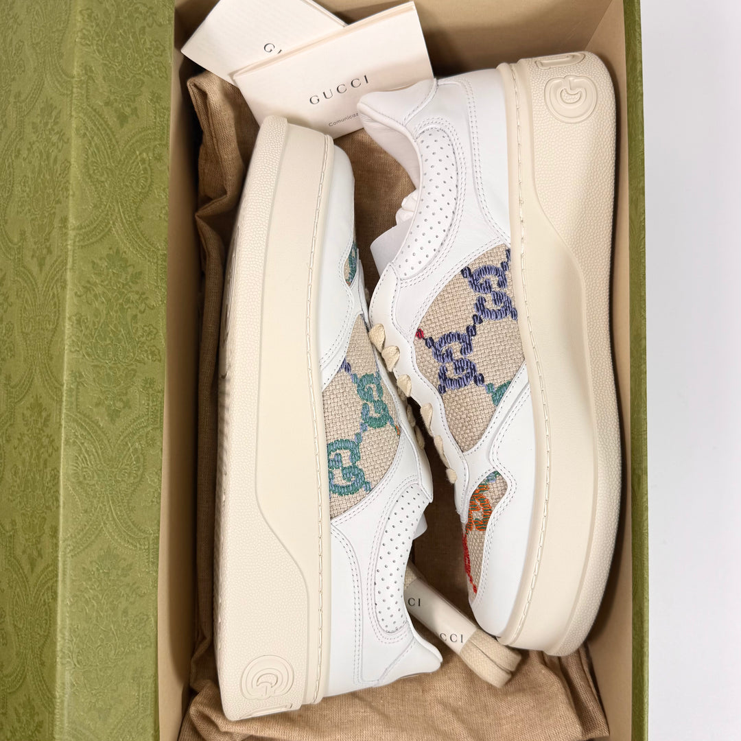 Gucci Dali Soft Calfskin GG Platform Sneaker - Women’s 10.5