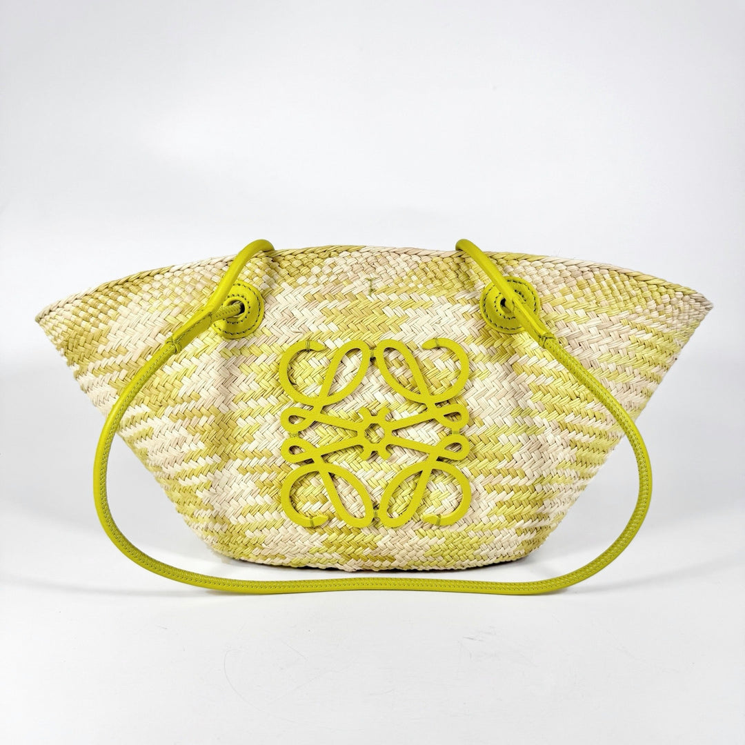 Loewe Anagram Palm Leaf Small Basket Bag