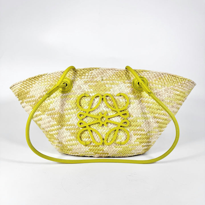 Loewe Anagram Palm Leaf Small Basket Bag