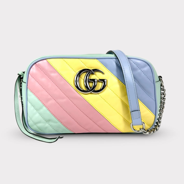 Gucci GG Marmont Matelasse Rainbow Crossbody Bag