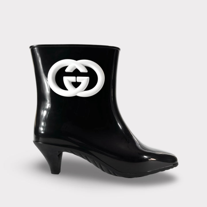 Gucci Interlocking G Rubber Boot - Women’s 8