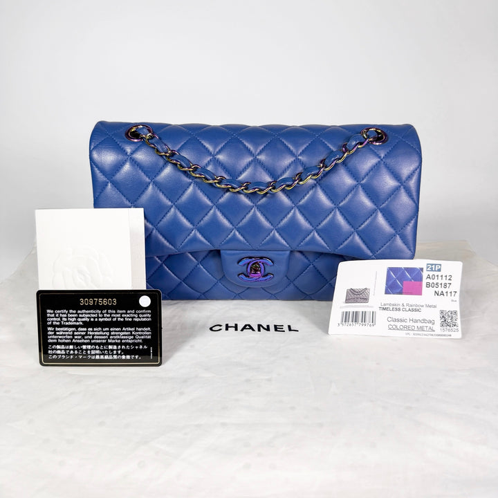 Chanel Rainbow Quilted Lambskin Medium Double Flap Bag